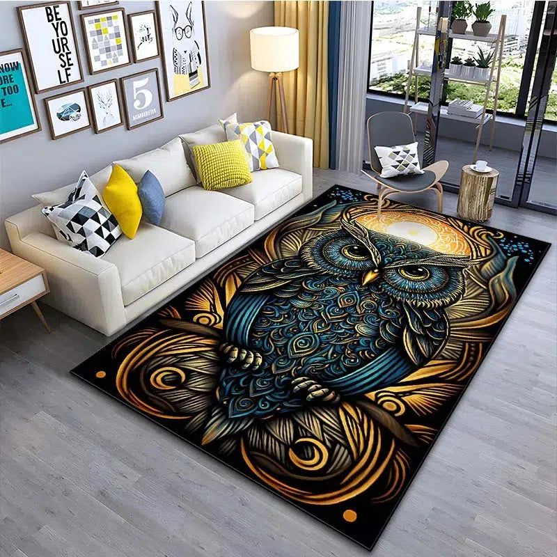 Night Owl Carpet Witchy Area Rug-MoonChildWorld