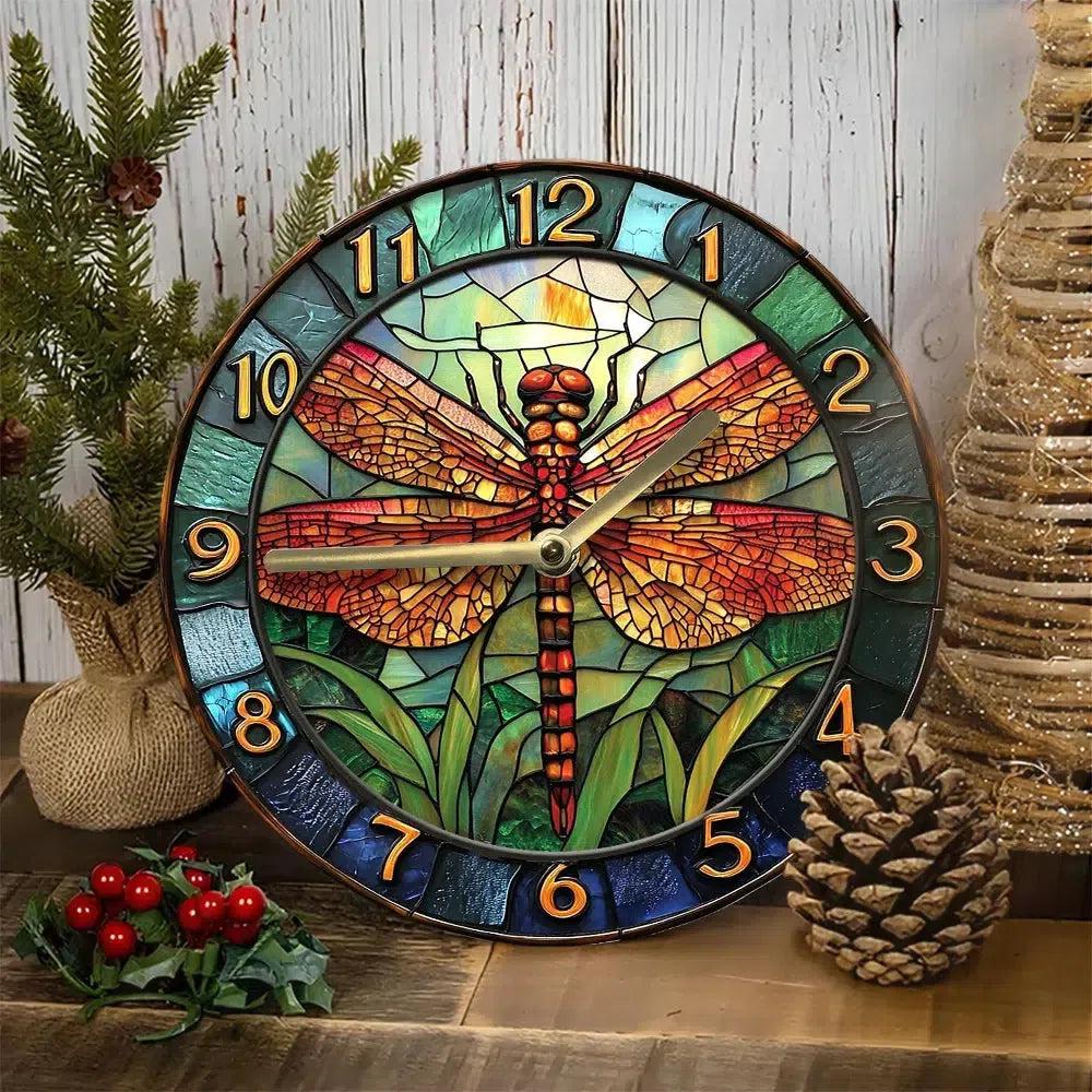 Dragonfly Wall Clock - Insect Wall Clock Home Decor-MoonChildWorld
