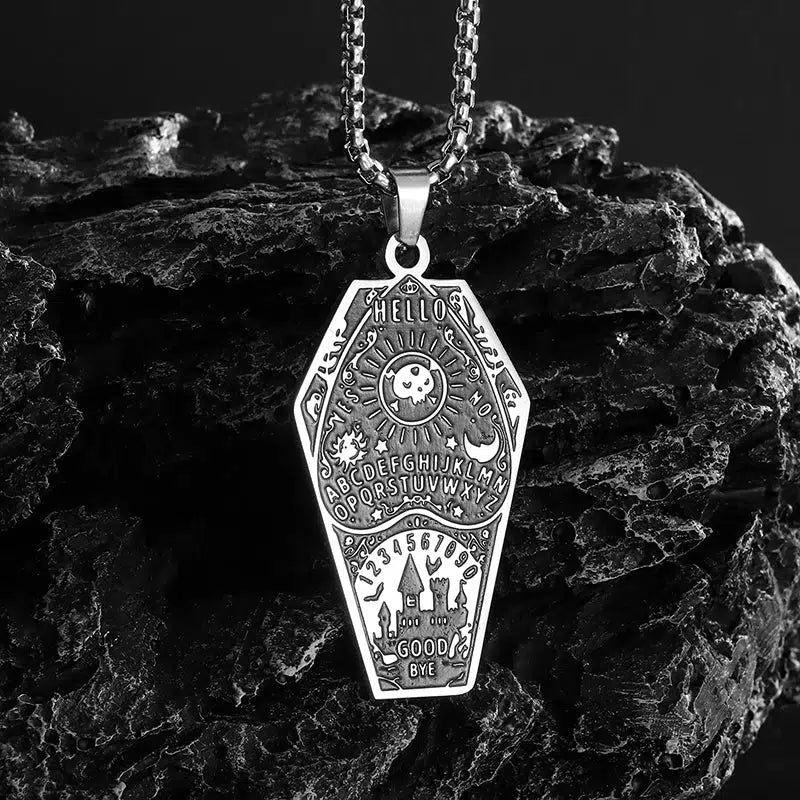 Ouija Witch Coffin Castle Gothic Necklace Halloween Accessories-MoonChildWorld