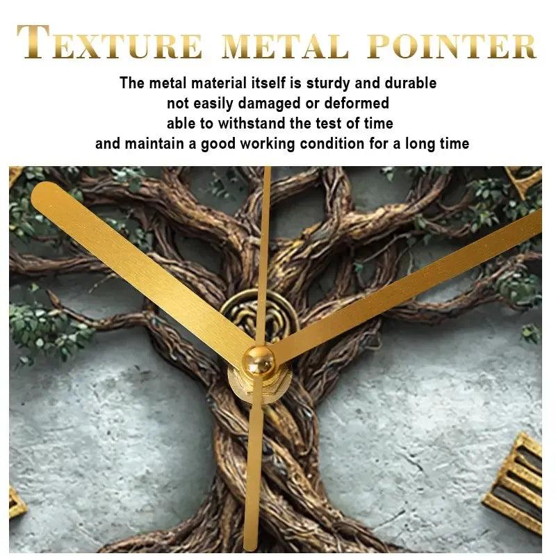 Vintage Tree of Life Wall Clock for Pagan Home Decor-MoonChildWorld