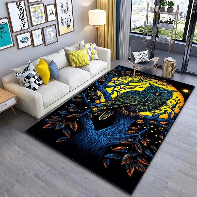 Night Owl Carpet Witchy Area Rug-MoonChildWorld