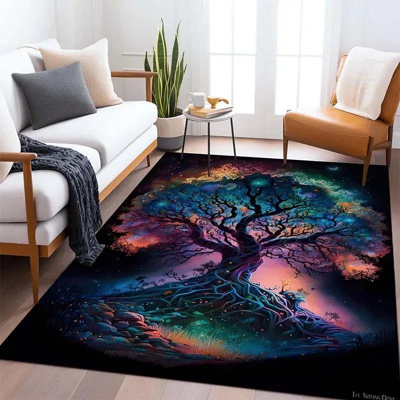 Tree of Life Carpet Pagan Area Rug-MoonChildWorld