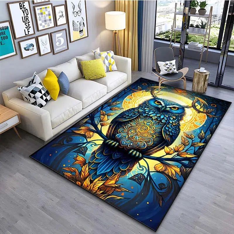 Night Owl Carpet Witchy Area Rug-MoonChildWorld