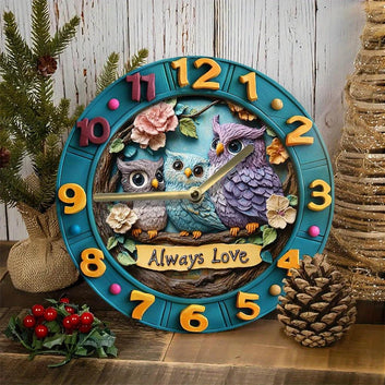 Owl Lovers Wall Clock for Mystic Home Decor-MoonChildWorld