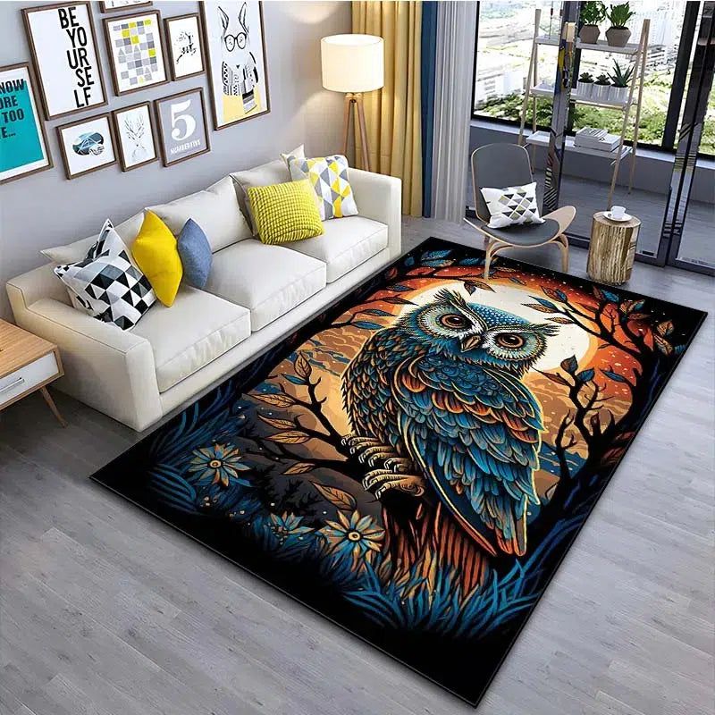 Night Owl Carpet Witchy Area Rug-MoonChildWorld