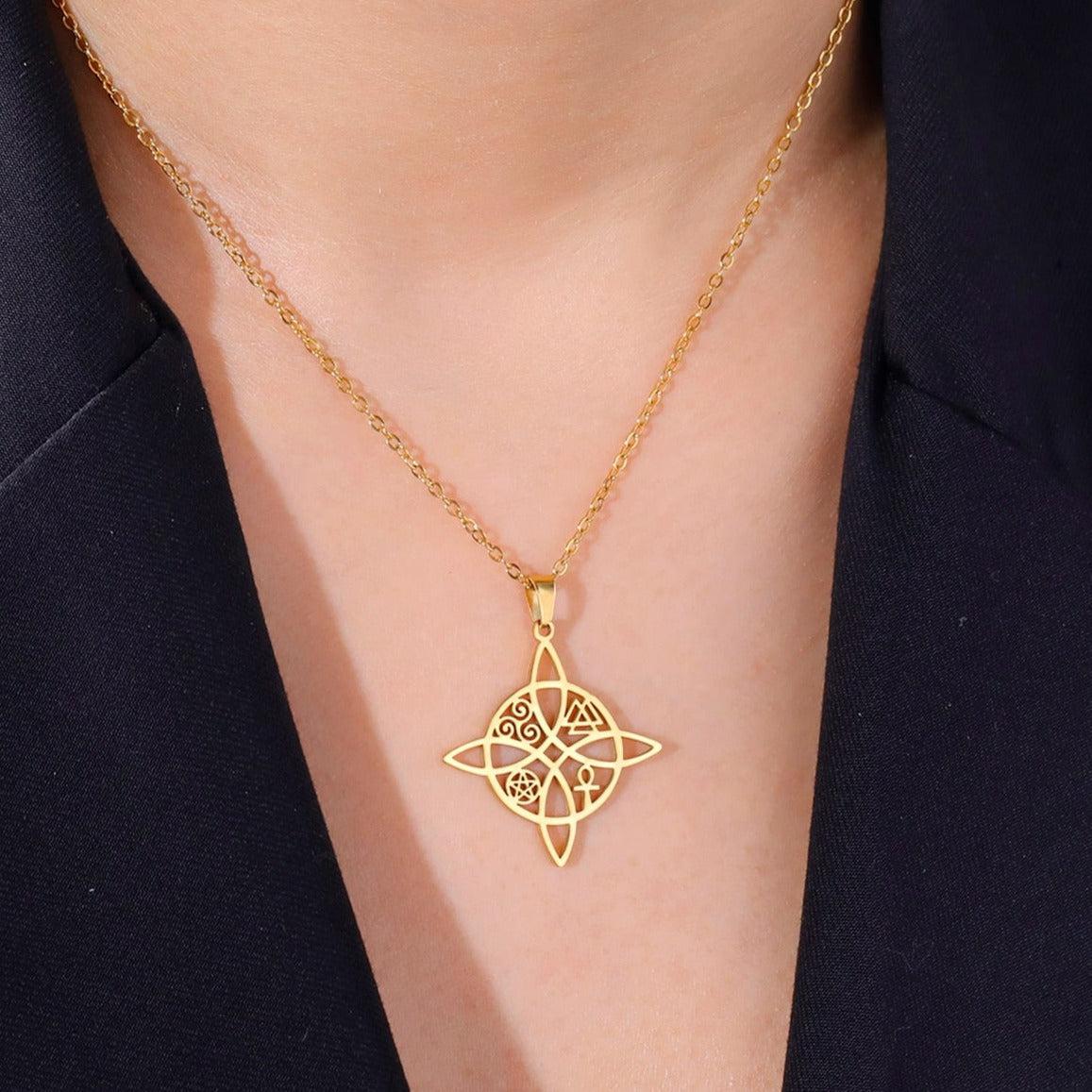 Witch Knot Witchcraft Necklace-MoonChildWorld
