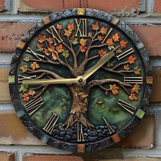 Vintage Tree of Life Wall Clock for Pagan Home Decor-MoonChildWorld