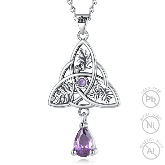 Witch Celtic Knot Necklace Triquetra Witchcraft Jewelry-MoonChildWorld