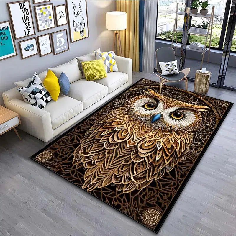 Night Owl Carpet Witchy Area Rug-MoonChildWorld