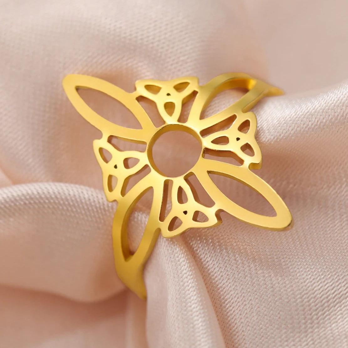 Celtic Knot Witch Ring Pagan Triquetra Ring Amulet Jewelry-MoonChildWorld