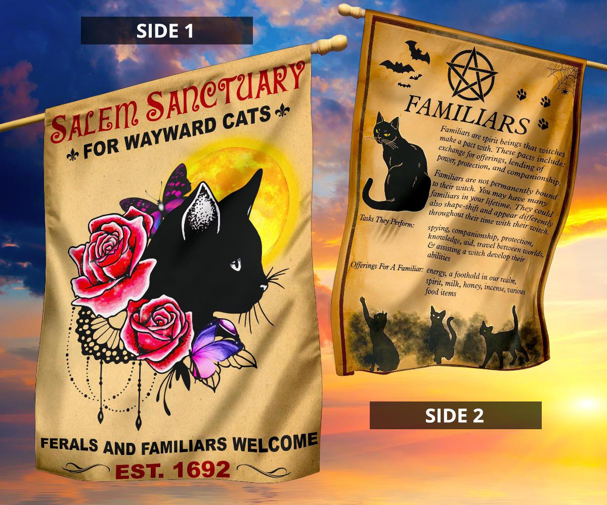 Targa In Metallo Retrò 'Salem Sanctuary For Wayward Cats' – Cartello Decorativo 20x30 Cm Per Pub, Bar, Casa - 3
