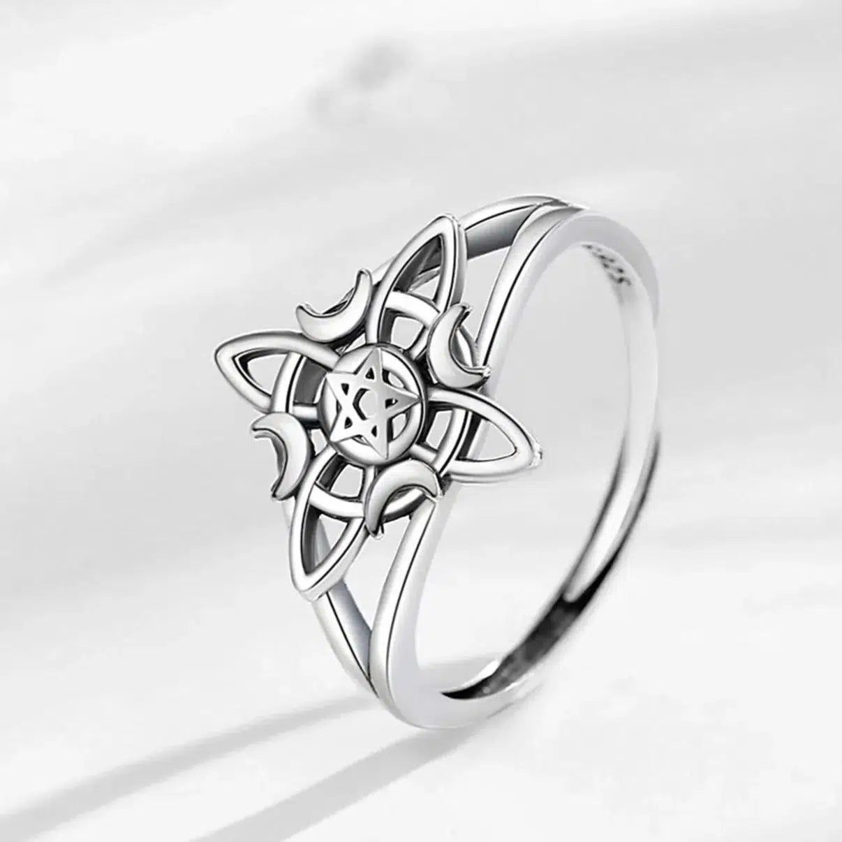Celtic Knot Witchcraft Ring Wicca Jewelry-MoonChildWorld