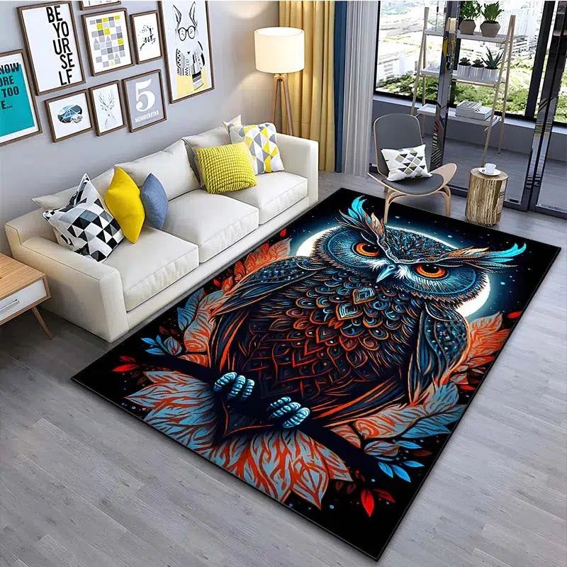 Night Owl Carpet Witchy Area Rug-MoonChildWorld