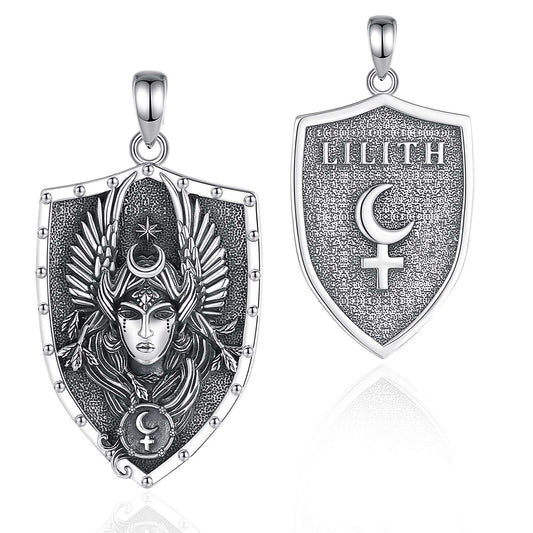 Lilith Moon Goddess Necklace Pagan Jewelry-MoonChildWorld