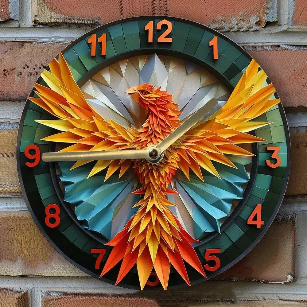 Phoenix Wall Clock Phoenix Home Decor-MoonChildWorld