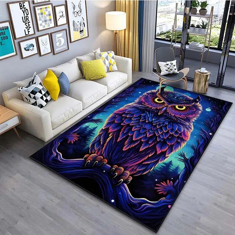 Night Owl Carpet Witchy Area Rug-MoonChildWorld