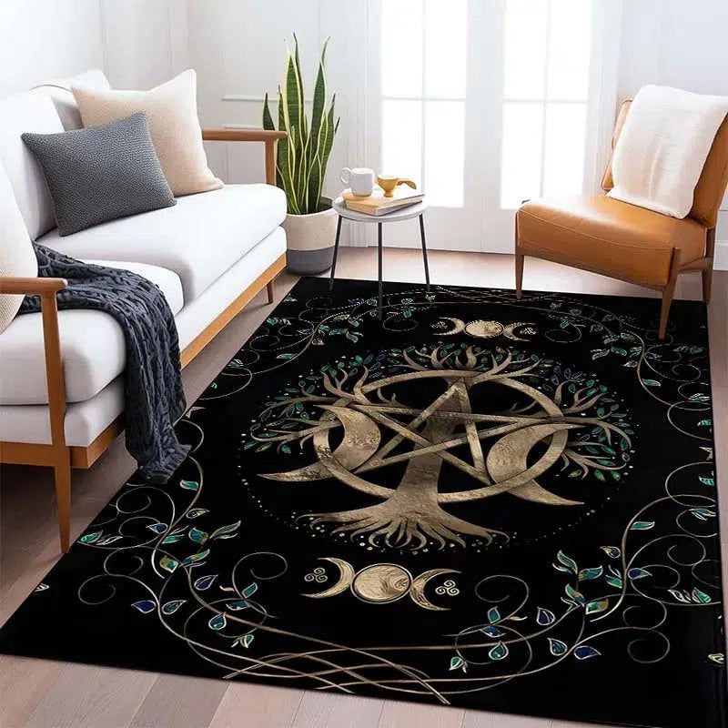 Tree of Life Carpet Pagan Area Rug-MoonChildWorld