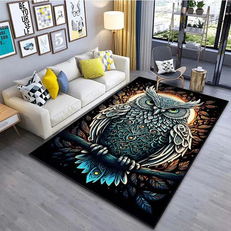 Night Owl Carpet Witchy Area Rug-MoonChildWorld