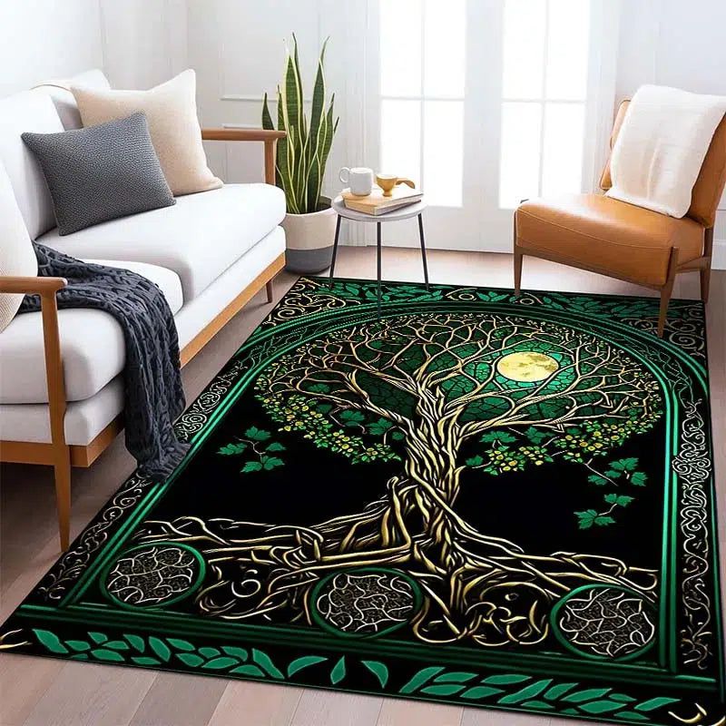 Tree of Life Carpet Pagan Area Rug-MoonChildWorld