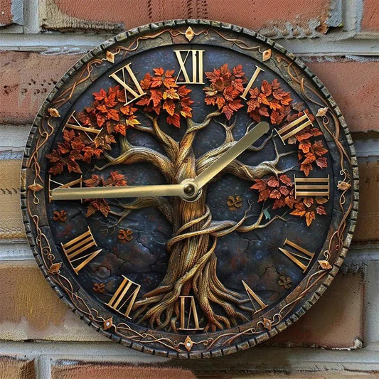 Vintage Tree of Life Wall Clock for Pagan Home Decor-MoonChildWorld