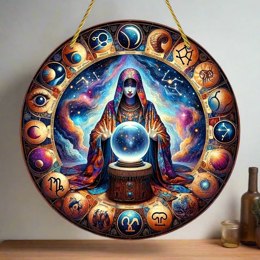 Spell Witch Suncatcher Occult Witchcraft Acrylic Round Sign-MoonChildWorld