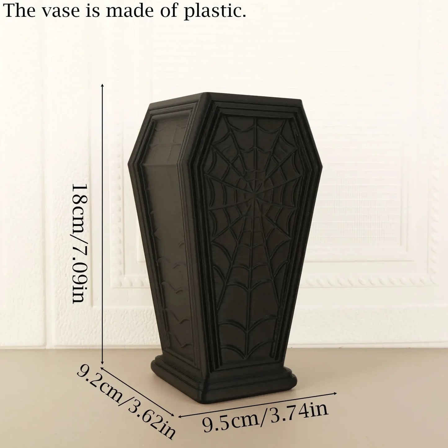 Coffin flower vase – witchy Halloween tabletop decor