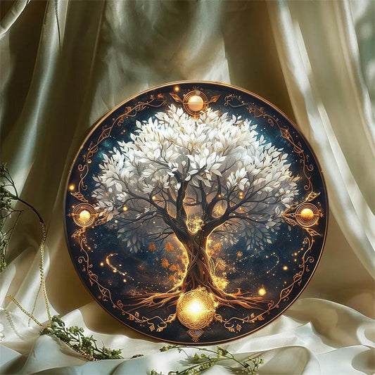 Spirit Tree of Life Metal Sign Wicca Pagan Decor-MoonChildWorld