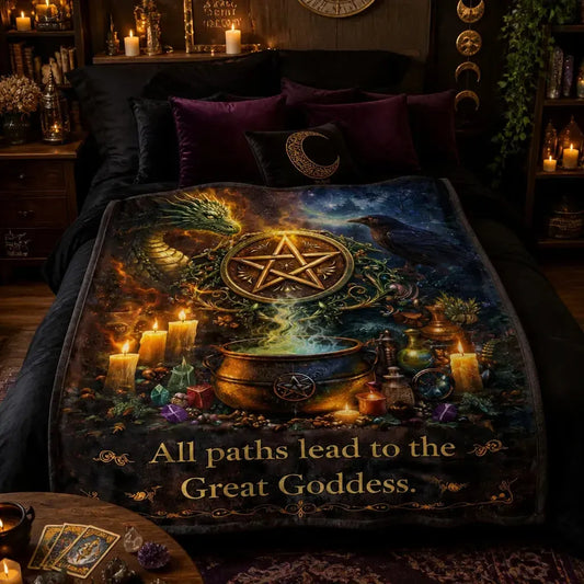 Spiritual Tree of Life Throw - Yggdrasil Inspired Blanket for Meditation & Sacred Spaces_mockup_1.webp