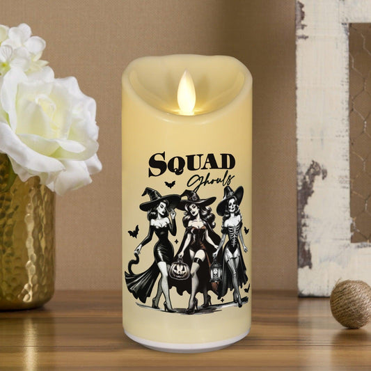 Squad Ghouls Witch Halloween Flameless LED Candle-MoonChildWorld