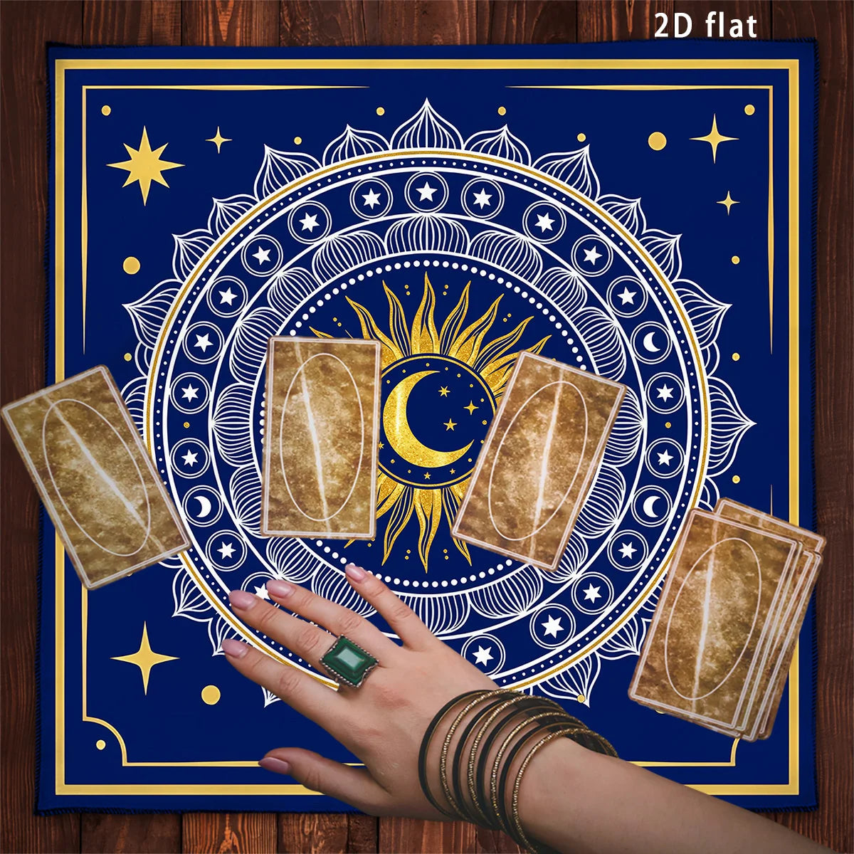 Sun Moon Mandala Tarot Cloth for Divination Reading-MoonChildWorld