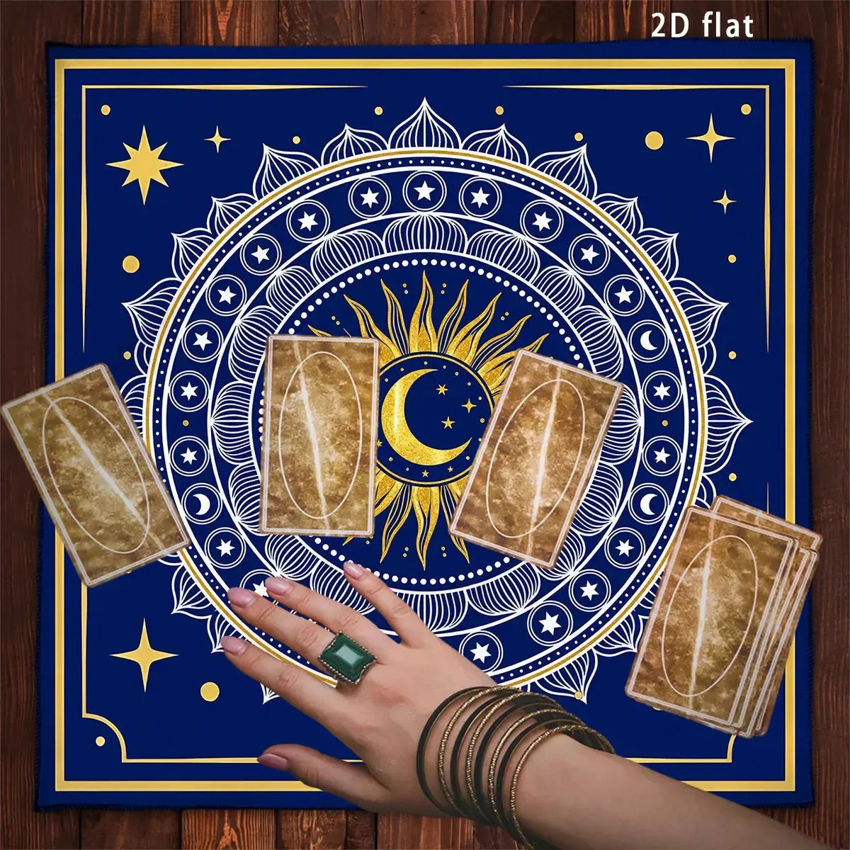 Sun Moon Mandala Tarot Cloth for Divination Reading-MoonChildWorld