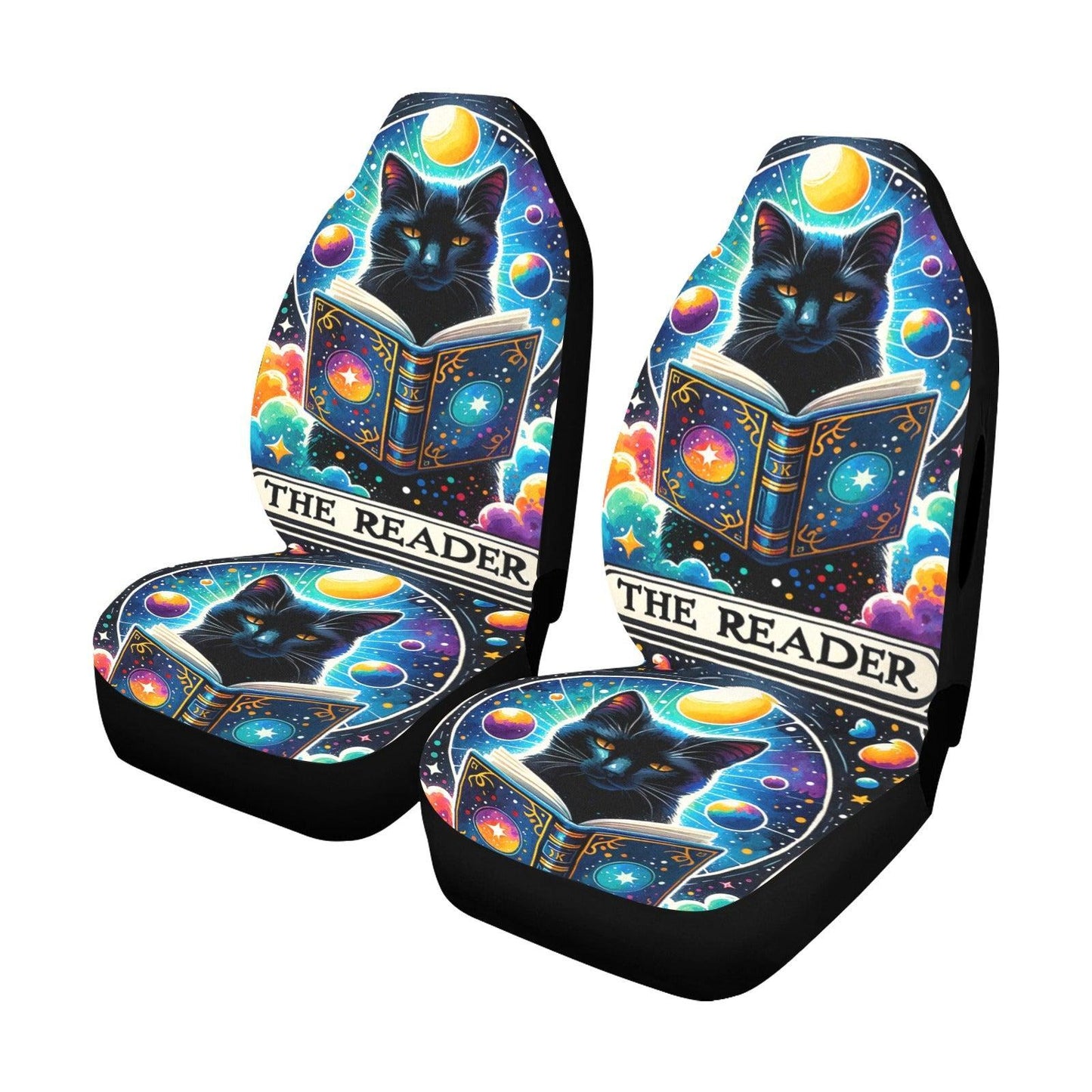 Tarot Black Cat Witchcraft Car Seat Covers-MoonChildWorld
