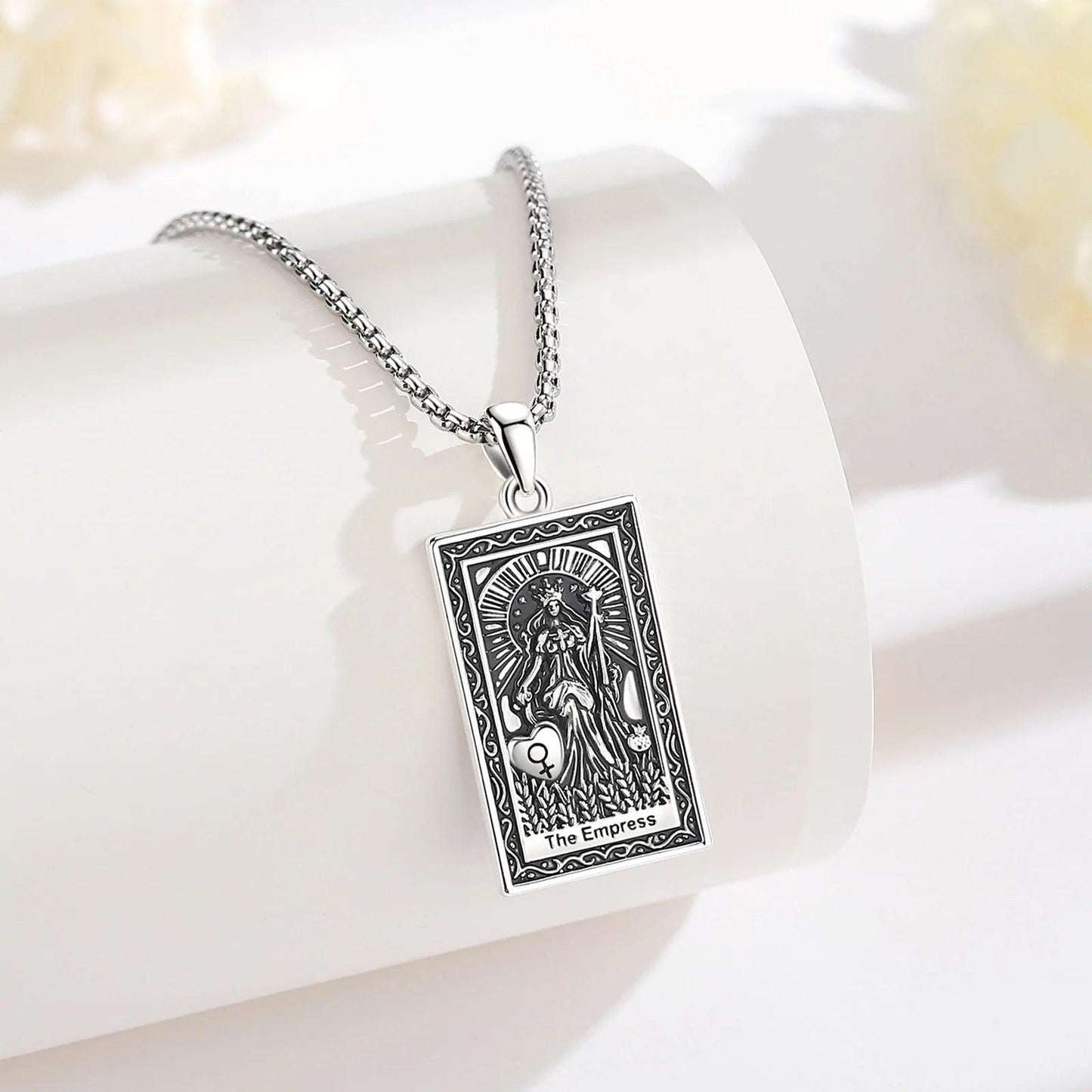 The Empress Tarot Cards Necklace Major Arcana Divination Pendant Witch Jewelry-MoonChildWorld