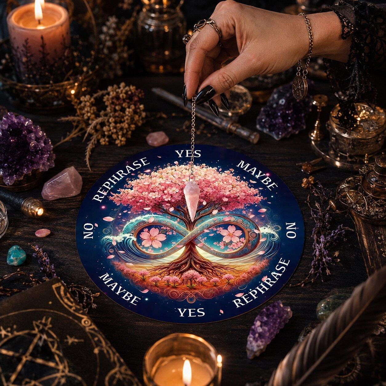 Tree of Life Pendulum Board for Healing & Meditation-MoonChildWorld