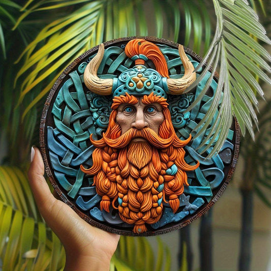 Viking Warrior Metal Tin Sign Norse Viking Metal Sign-MoonChildWorld