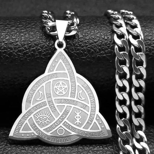 Viking Witch Celtic Knot Necklace Witchcraft Jewelry-MoonChildWorld