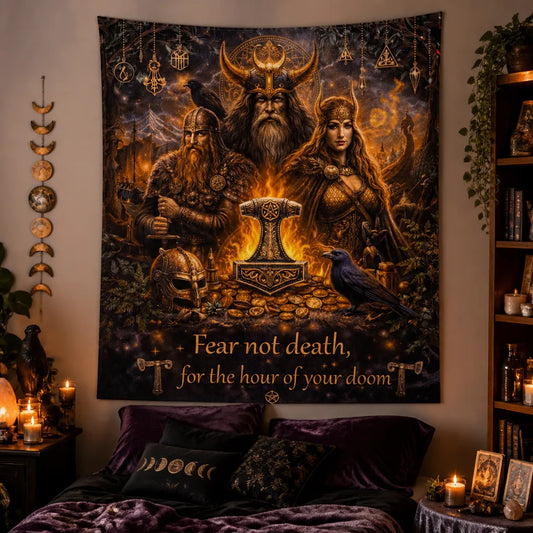Vintage Viking Warriors Tapestry Norse Mythology Wall Hanging_mockup_1.webp