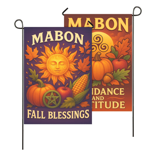 Wiccan Mabon Sabbat Garden Flag and House Flag for Pagan Home Decor-MoonChildWorld