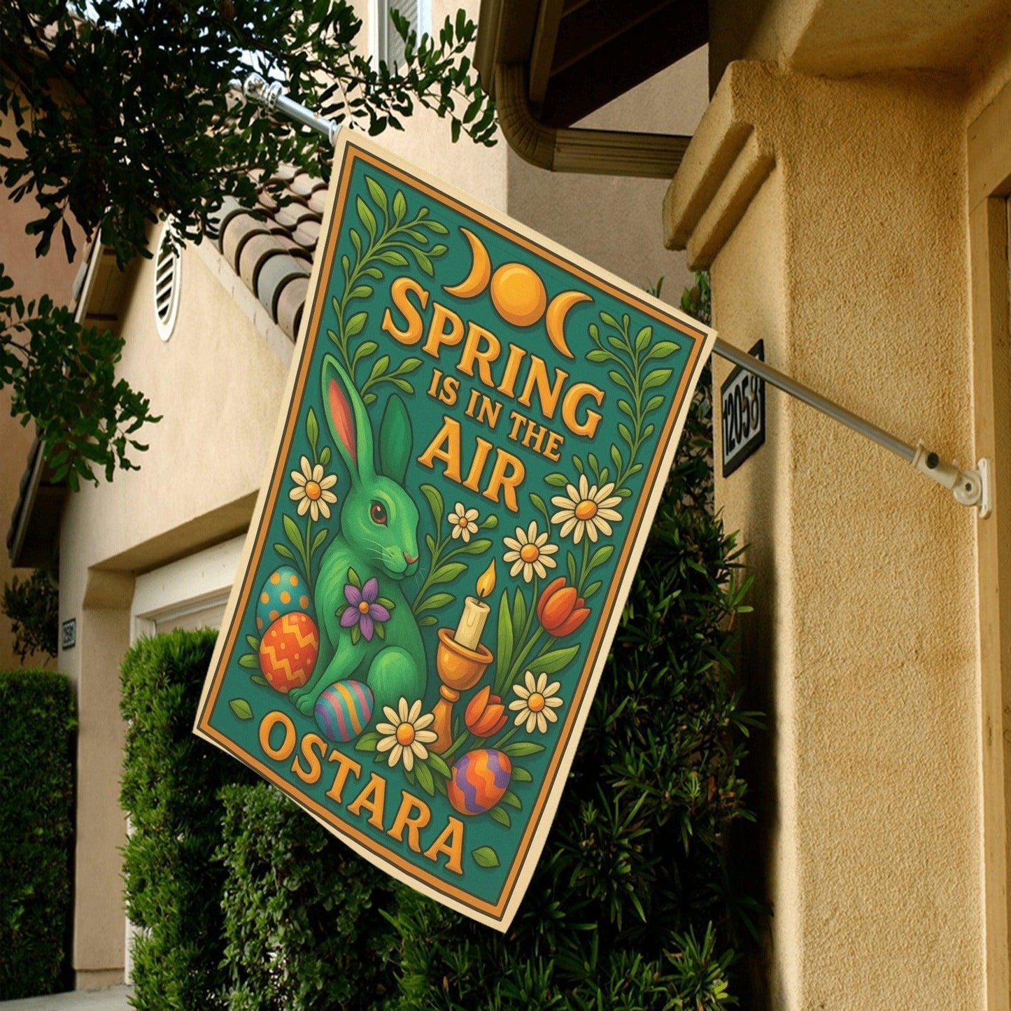 Wiccan Ostara Sabbat Garden Flag and House Flag for Pagan Spring Home Decor-MoonChildWorld