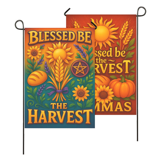 Wiccan Sabbat Garden Flag and House Flag for Pagan Lammas Harvest Festival Decor-MoonChildWorld