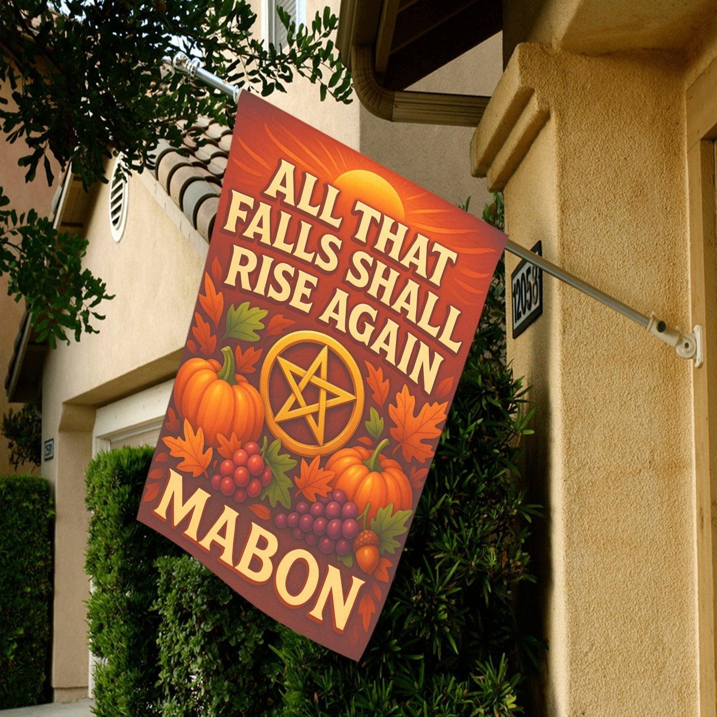 Wiccan Sabbat Garden Flag and House Flag for Pagan Mabon Home Decor-MoonChildWorld
