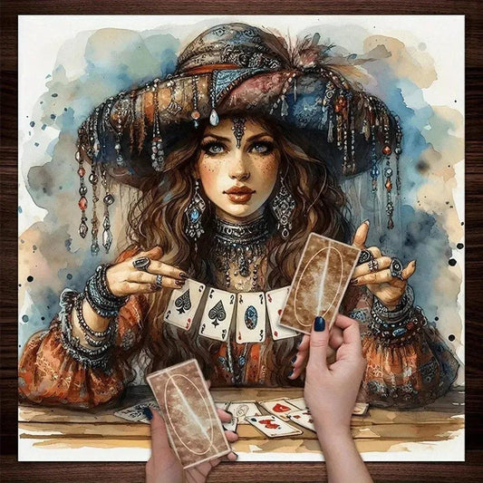 Witch Altar Cloth Wicca Tarot Tablecloth for Divination Pagan Decor-MoonChildWorld