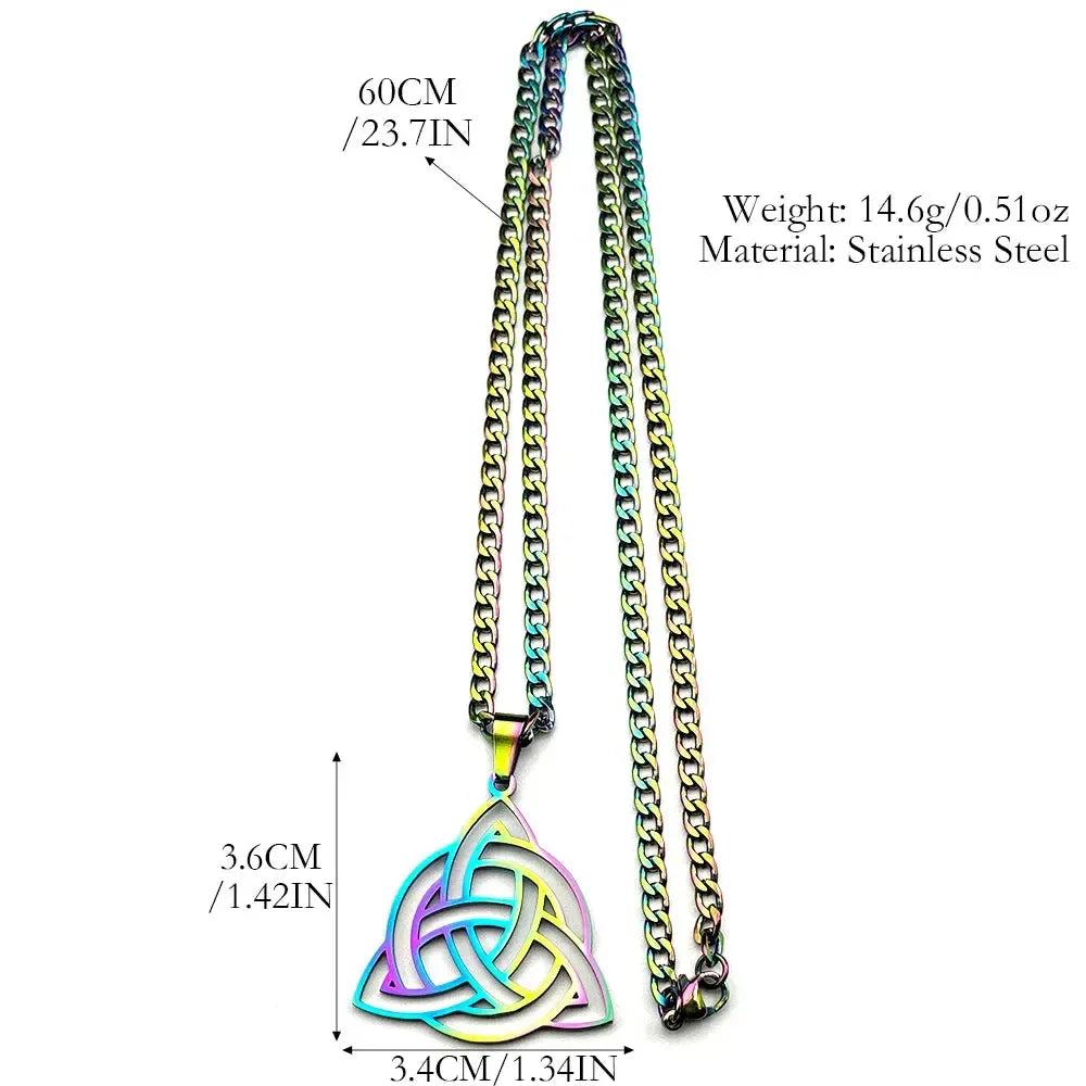 Witch Celtic Knot Triquetra Trinity Necklace Wicca Pagan Jewelry-MoonChildWorld