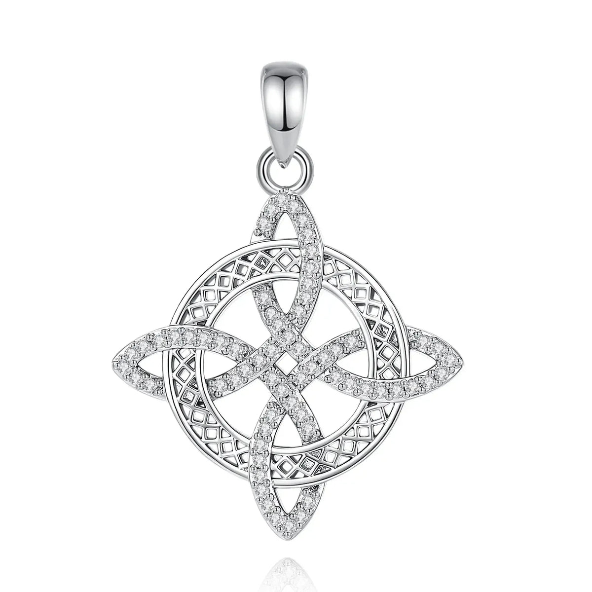 Size reference for the witch knot Celtic pendant necklace