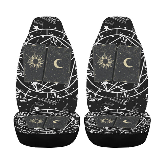 Witch Tarot Card Sun Moon Mystic Car Seat Cover-MoonChildWorld