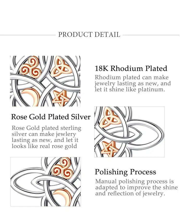 Witchcraft Celtic Knot Necklace Witch Jewelry-MoonChildWorld