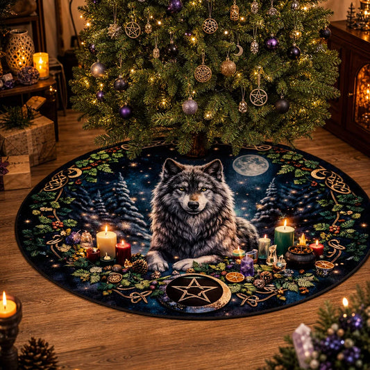 Wolf Yule Tree Skirt – Pagan Witch Gothic Decor_mockup_1.webp