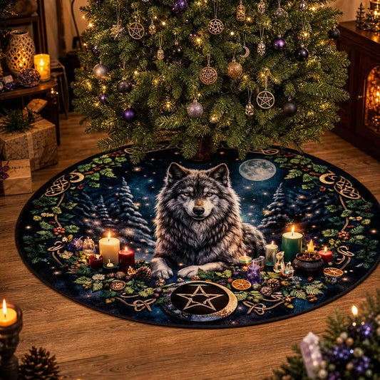 Wolf Yule Tree Skirt – Pagan Witch Gothic Decor_mockup_1.webp