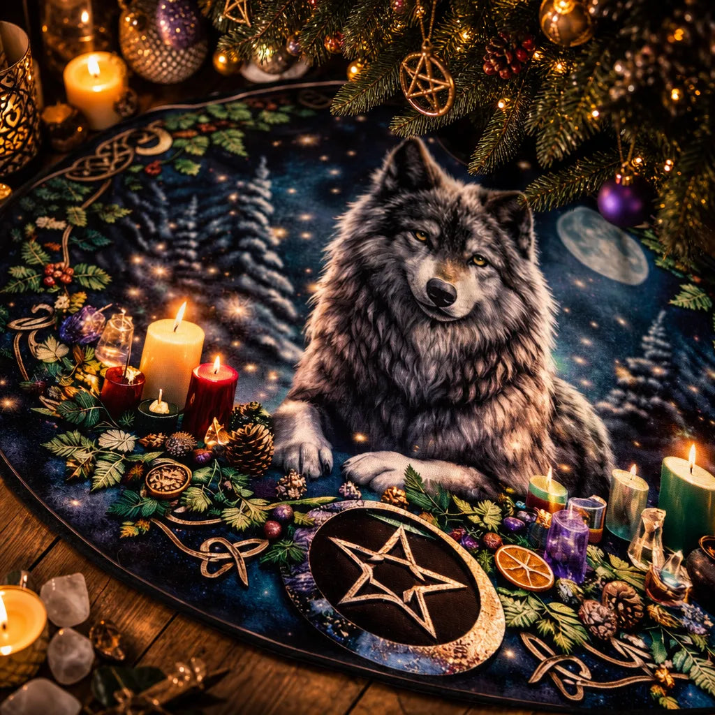 Wolf Yule Tree Skirt – Pagan Witch Gothic Decor_mockup_4.webp