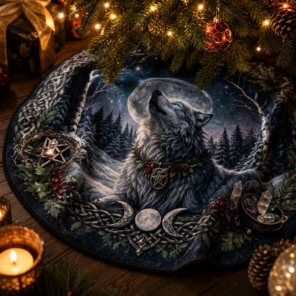 Wolf Yule Tree Skirt – Pagan Witchy Gothic Decor_mockup_4.webp